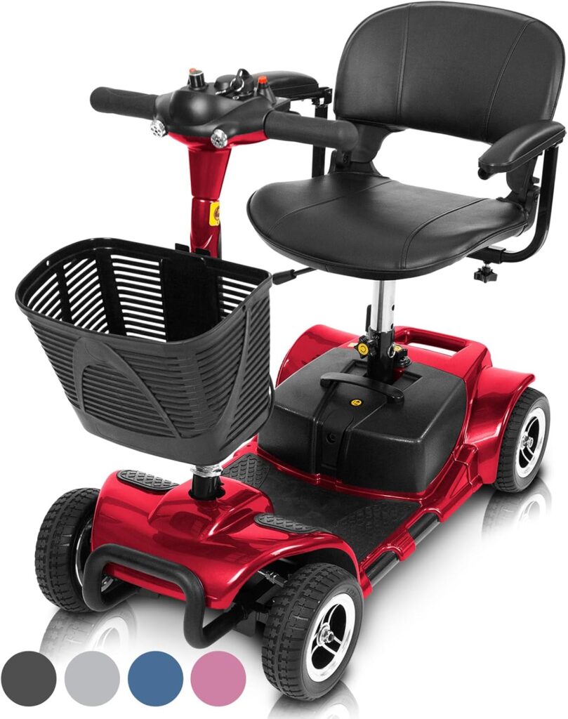 Vive 4 wheel mobility scooter for seniors with long range