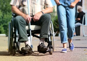 senior in wheelchair