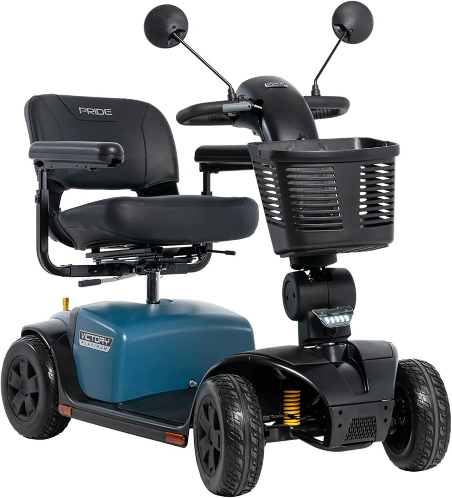 Pride Victory Platinum Mobility Scooter, EZ Turn for disabled person