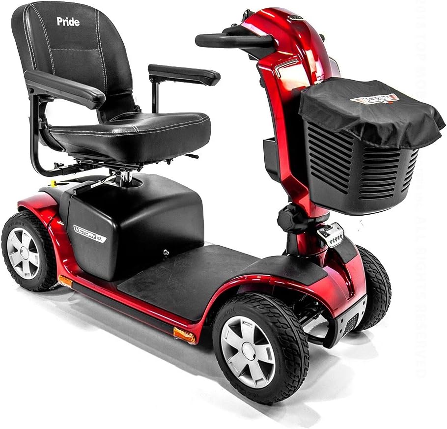 Victory 10.2 Red Pride Mobility 4-Wheel Electric Scooter for handicapped adult